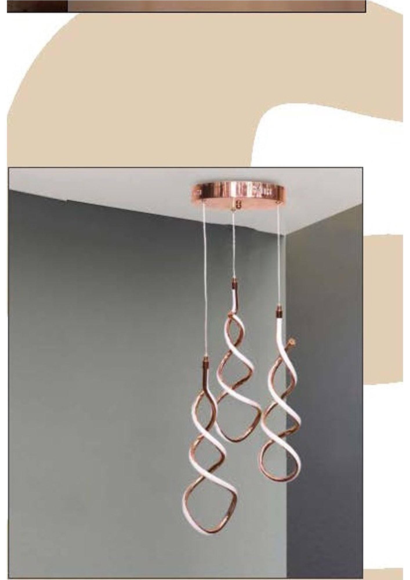 Beyond Lights - Copper Spiral Pendant- GL